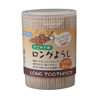 大和物産 爪楊枝 ワンプッシュ容器入ロング楊枝 450本