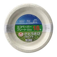 大和物産 紙皿 エコペーパープレート23cm 18枚入