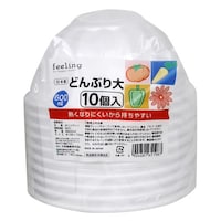 大和物産 使い捨て容器 フィーリング発泡どんぶり 大 10個入