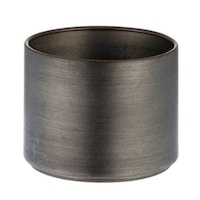 ホワイエ プランター MC円柱ベース 直径12×高さ9.5cm アイアン ダークブラック