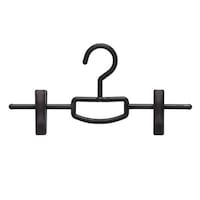 シンコハンガー ハンガー リバース クリップバー ブラック 2本組