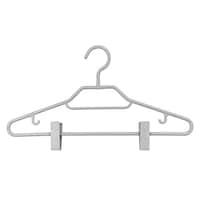 シンコハンガー ハンガー モノクローゼット 幅41.5cm シャツハンガークリップ 3本組 グレー
