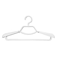 シンコハンガー ハンガー モノクローゼット シャツハンガースライド 2本組 ホワイト