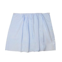 林 巻きタオル 80cm×120cm シャーリングカラー 無地 ブルー