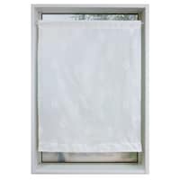 加栄レース レースカーテン 葉っぱ柄 小窓 UVカット ミラーレース 70×120cm 省エネ ホワイト