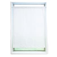 加栄レース レースカーテン 水玉ドット柄 小窓 UVカット ミラーレース 70×120cm 省エネ ホワイト