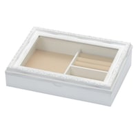 ケーアイジャパン ジュエリーボックス ノーム L アンティーク 木製 ホワイト