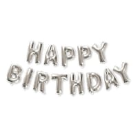 ケーアイジャパン バルーン 風船 パーティーバルーン HAPPY BIRTHDAY 誕生日 シルバー シルバー