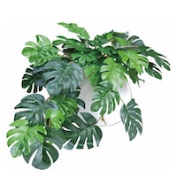 ケーアイジャパン 人工観葉植物 モンステラ 19cm フェイクグリーン 造花 光触媒