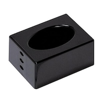 伊勢藤 ポケットティッシュケース ティッシュボックス 高さ3段階調節 ブラック ブラック