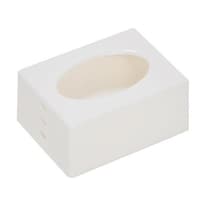 伊勢藤 ポケットティッシュケース ティッシュボックス 高さ3段階調節 ホワイト ホワイト