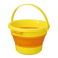 伊勢藤 バケツ 折りたたみ 3.7L ソフトバケツ ミニ イエロー
