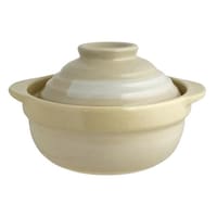 リビング 土鍋 17cm 直火専用 蓋がお茶碗にもなる土鍋