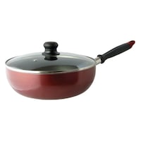 リビング マルチパン 26cm IH対応 キュイジーヌ ガラス蓋付き フライパン