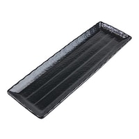 リビング さんま皿 35cm 大 長角皿 角皿 粉引 皿 食器 和食器 陶器 黒粉引