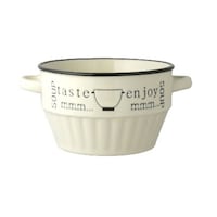 リビング スープカップ 430ml enjoy 食器 洋食器 マグカップ 陶器 ホワイト