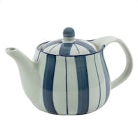 リビング ポット 550ml 染十草 茶こし付き 急須 ティーポット 陶器