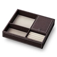 小物収納 レザートレー Mサイズ アクセサリー ブラウン