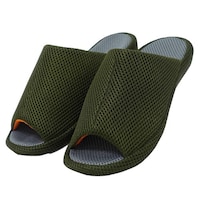 オクムラ スリッパ 歩行姿勢サポート3DコンフォートL 25.5から26.5cm カーキ