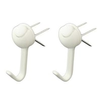 オリジン フック らくちんフック シングル 石膏ボード用 ホワイト 2個入り ピンタイプ