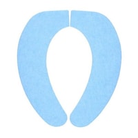 サンコー おくだけ便座シート 1組入 無地 ブルー 【222940】 ブルー