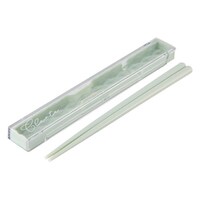 小森樹脂 箸箱セット ダイヤカット箸・箸箱セット(S) アースグリーン
