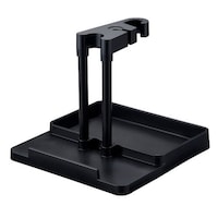 伸晃 クリーナースタンド 掃除機 スタンド 立てかけ スティッククリーナー フローリングワイパー 粘着ローラー 収納 ブラック