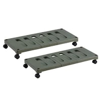 伸晃 押入れ収納キャリー 2台入り 幅37×奥行78×高さ10cm