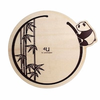 ヤマト工芸 コースター 木製 動物 リング 合板 コップ敷き 日本製 パンダ