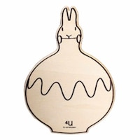 ヤマト工芸 コースター 木製 動物 ベース コップ敷き 日本製 うさぎ