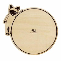 ヤマト工芸 コースター 木製 ねこ 合板 コップ敷き 日本製 シャム