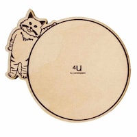 ヤマト工芸 コースター 木製 ねこ 合板 コップ敷き 日本製 メインクーン