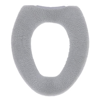 カキウチ 便座カバー SELECT JUST FIT トイレ便座カバー O型 グレー