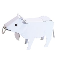 ハコモ 工作キット ダンボール製 hacomo kids ウシ