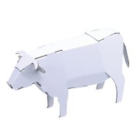 ハコモ 工作キット ダンボール製 hacomo kids ウシ2