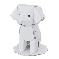 ハコモ 工作キット ダンボール製 hacomo kids トイプードル