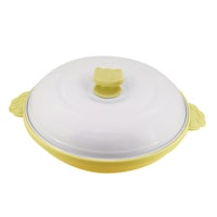 トレードワン レンジパン 丸型 電子レンジ調理器 CHEF イエロー