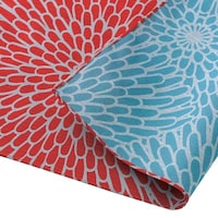 山田繊維 風呂敷 中巾 チーフ 伊砂文様 両面染め 菊 48cm ふろしき ナフキン ランチクロス 綿100% ウスムラサキ/セイジ アカ/セイジ