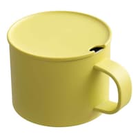 ピーコック魔法瓶 マグカップ フタ付き 280ml 真空二重構造 ステンレス イエロー