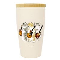 東亜金属 タンブラー 350ml 木蓋付き mofusand ステンレス 君のために歌うにゃー