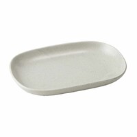 アサヒ興洋 プレート 19cm 小判皿 グレー