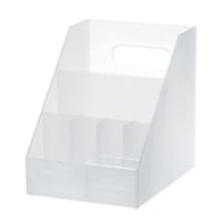 吉川国工業所 小物収納 プラスチック 卓上収納 MX01 A6 サイズ 収納ボックス 日本製 ホワイト