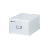 吉川国工業所 収納ボックス 引き出し プラスチック MX40 A4 サイズ 深型 DVD 収納 日本製 ホワイト