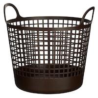 吉川国工業所 ランドリーバスケット スカンジナビア SCB1 ラウンドバスケット ブラウン