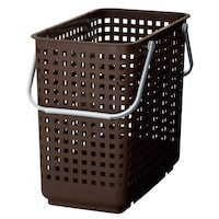 吉川国工業所 ランドリーバスケット スカンジナビア SCB12 スタッキング Lサイズ ブラウン