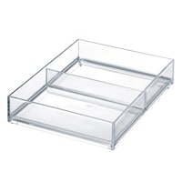 吉川国工業所 パーツケース クリア S 2分割 ビーズケース 小物入れ 文房具 収納