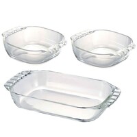 HARIO ハリオ トースター皿 耐熱ガラス 3個入り