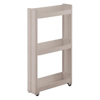 不動技研 キッチンワゴン スマートワゴン Fit W125 幅12.5cm 奥行45cm 3段 グレー