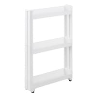 不動技研 キッチンワゴン スマートワゴン Fit W100 幅10.5cm 奥行55cm 3段