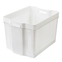 不動技研 収納ボックス 幅37.4×奥行49.2×高さ34.3cm 積み重ね スタックカーゴ ワイド 深型